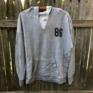 PINK Victoria’s Secret Gray Lightweight Hoodie L